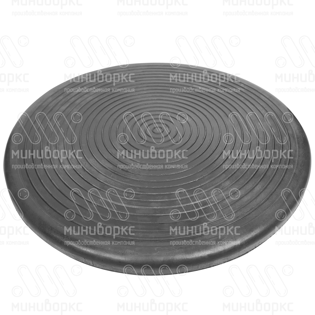 Армированный прорезиненный диск Ø390 мм для тренажёров, цвет черный – ДР390ЧМ - 1