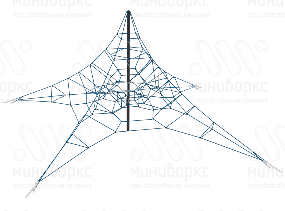 Канатные конструкции Пирамиды – P-1090-61-Ral7016 | картинка 1