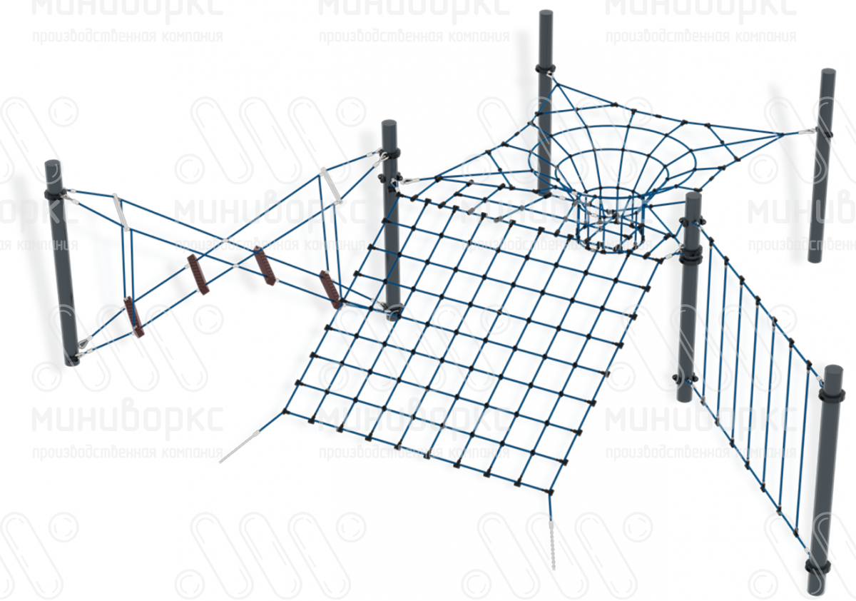 Канатные полосы препятствий – M-0003.20-4w | картинка 1